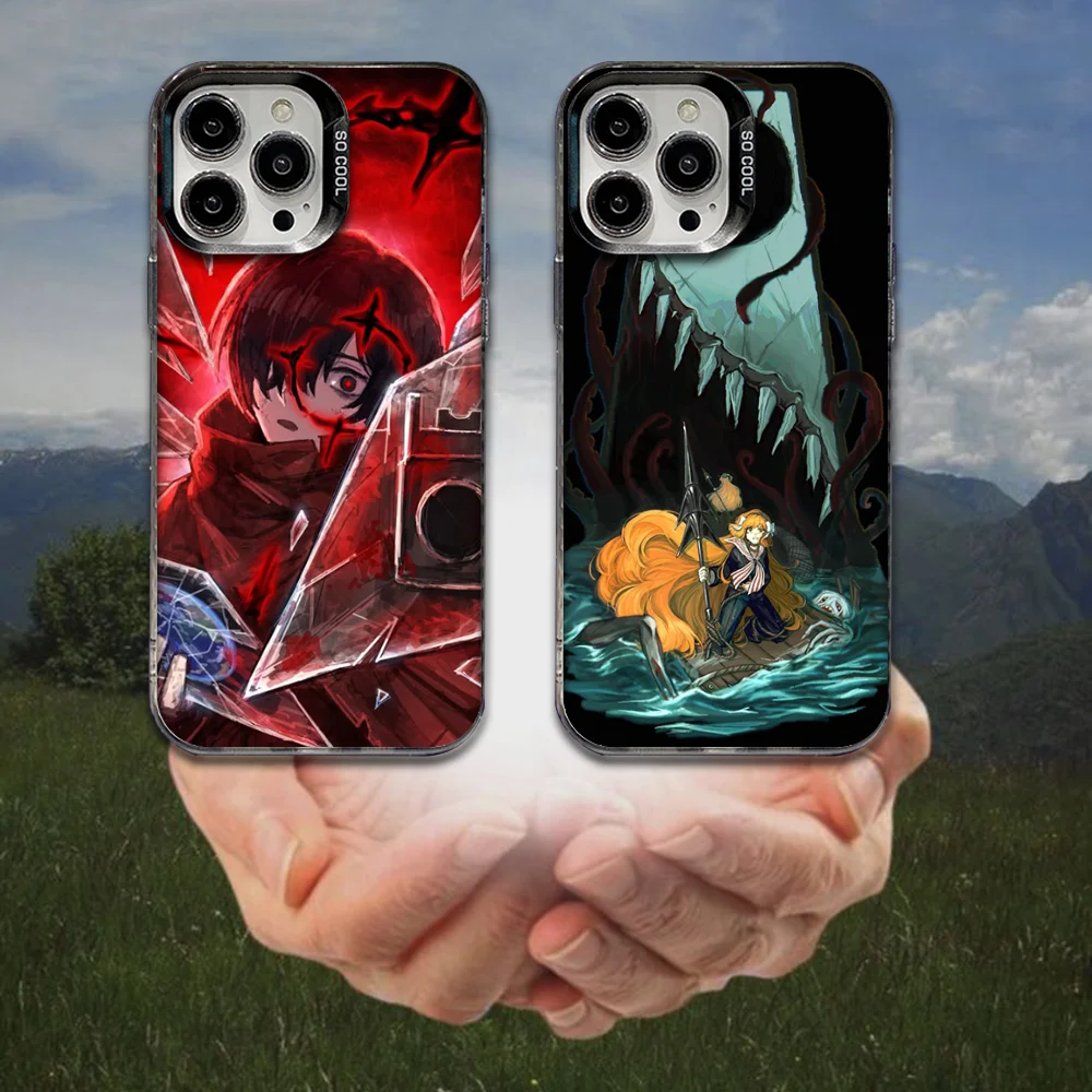 

Limbus Company Phone Case For iPhone 16,15,14,13,12,11,8,7,Pro,Max,Plus,Mini,XS,SE Anti Fall Black Matte Hard