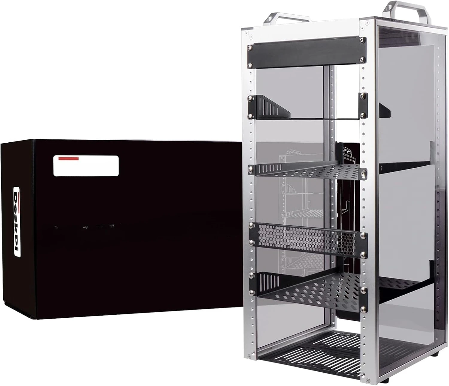 خزانة خادم 12U، رف خادم 10 بوصة للشبكة والخوادم ومعدات الصوت والفيديو، DeskPi RackMate T2 Rackmount-Hot #1