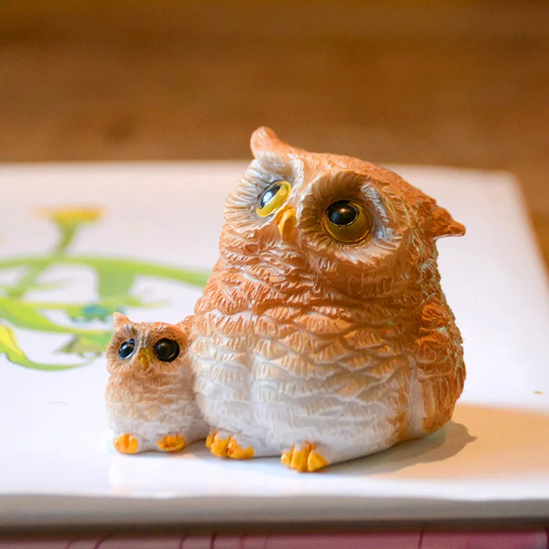 

Unique Owl Figurine Creative Kids Gift Idea Desk Decor for Home