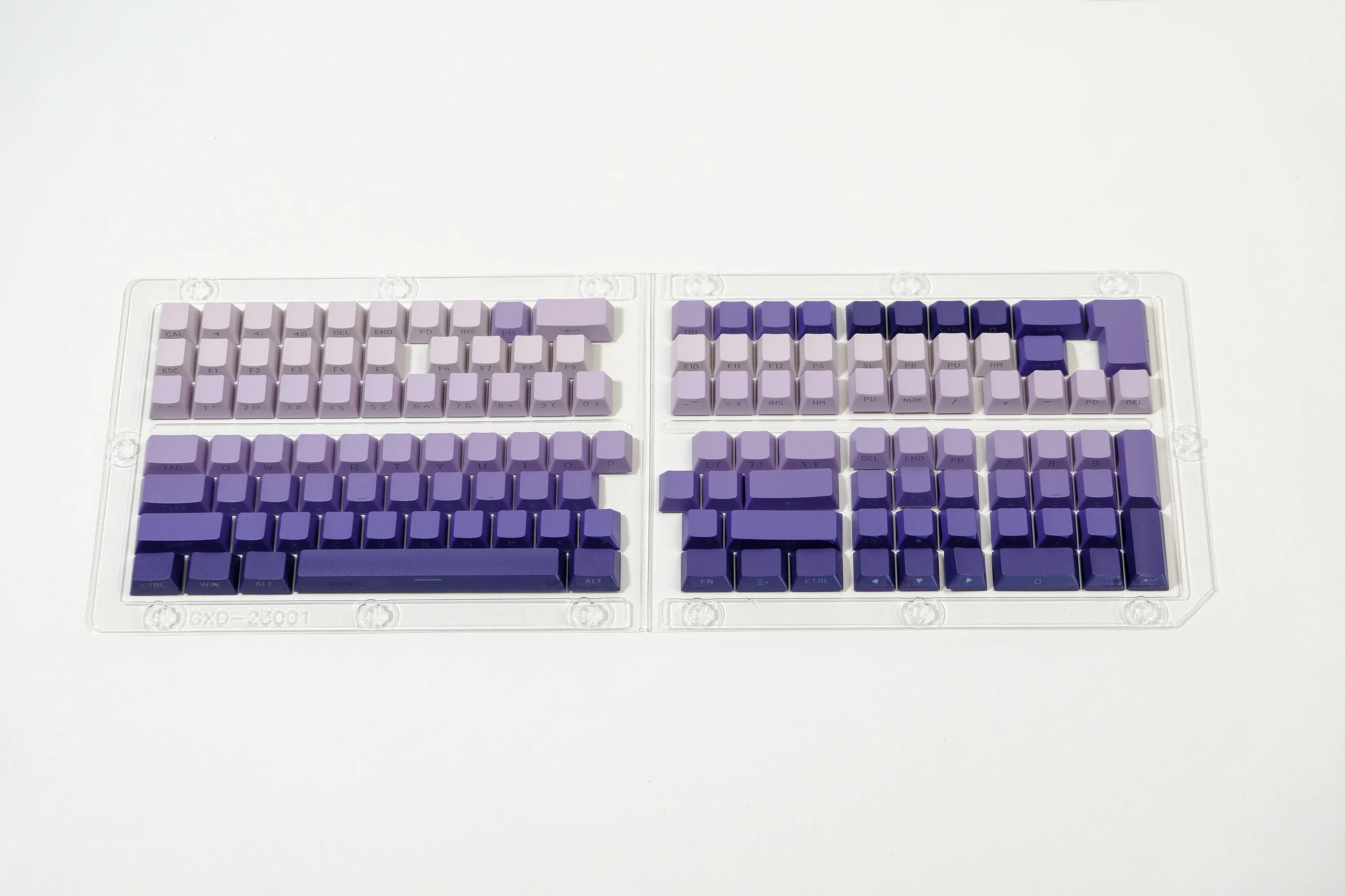 Side Print PBT Keycaps Set, Double Shot, Shine Through, Custom Keycaps, Perfil de cereja para teclado mecânico