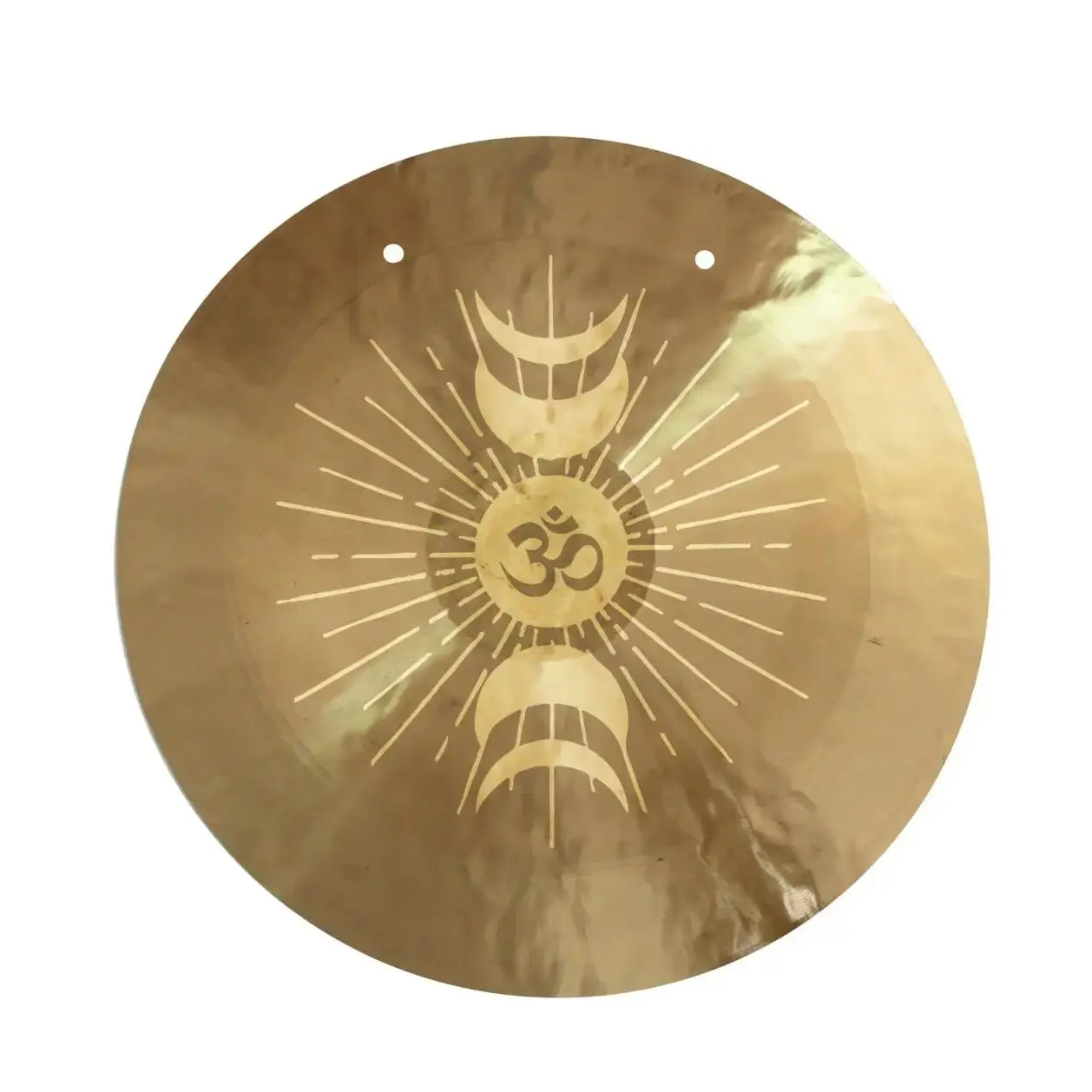 Chinese Handmade Wind Gong 24 inch 60CM With Lunar Phase and OM Pattern