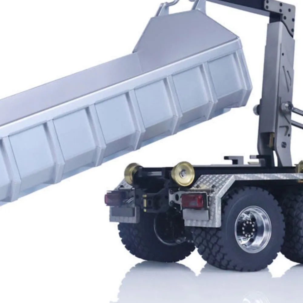 

Toy LESU 8x8 1/14 Hydraulic RC Dumper Truck Remote Control Metal Full-dump Car Sound Light System Tipper Vehicle Model Gifts