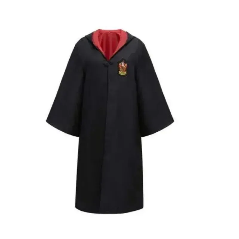Cosplay Halloween Party Clothes Magic Robe Cape Cosplay Potter Costume Suit Tie Scarf Wand Glasses Gift