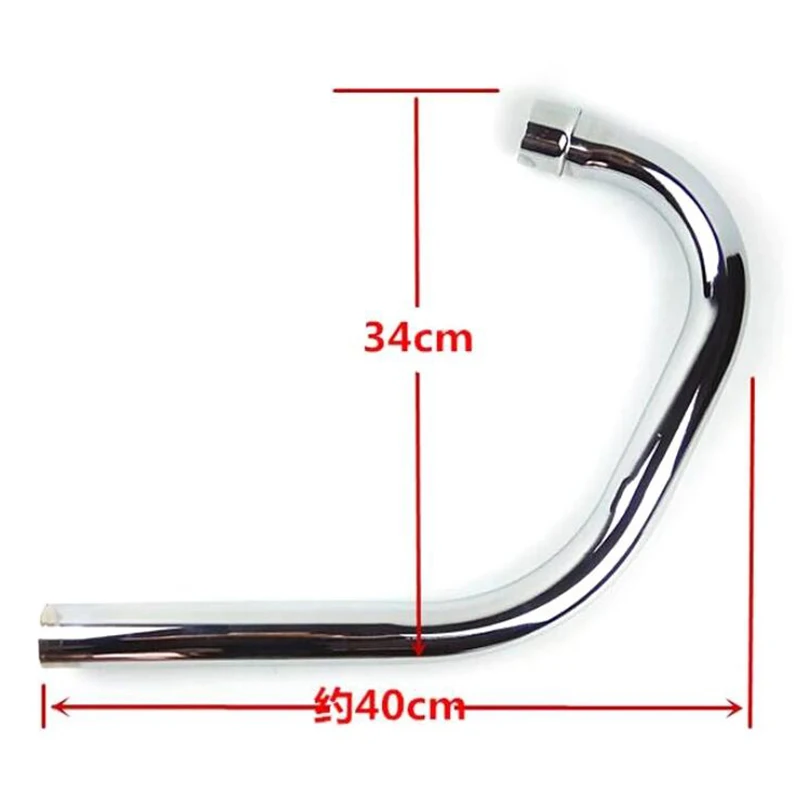 Motorcycle Exhaust Full System Muffler Contact Pipe Slip-On For Honda CG125 CG150 CG200