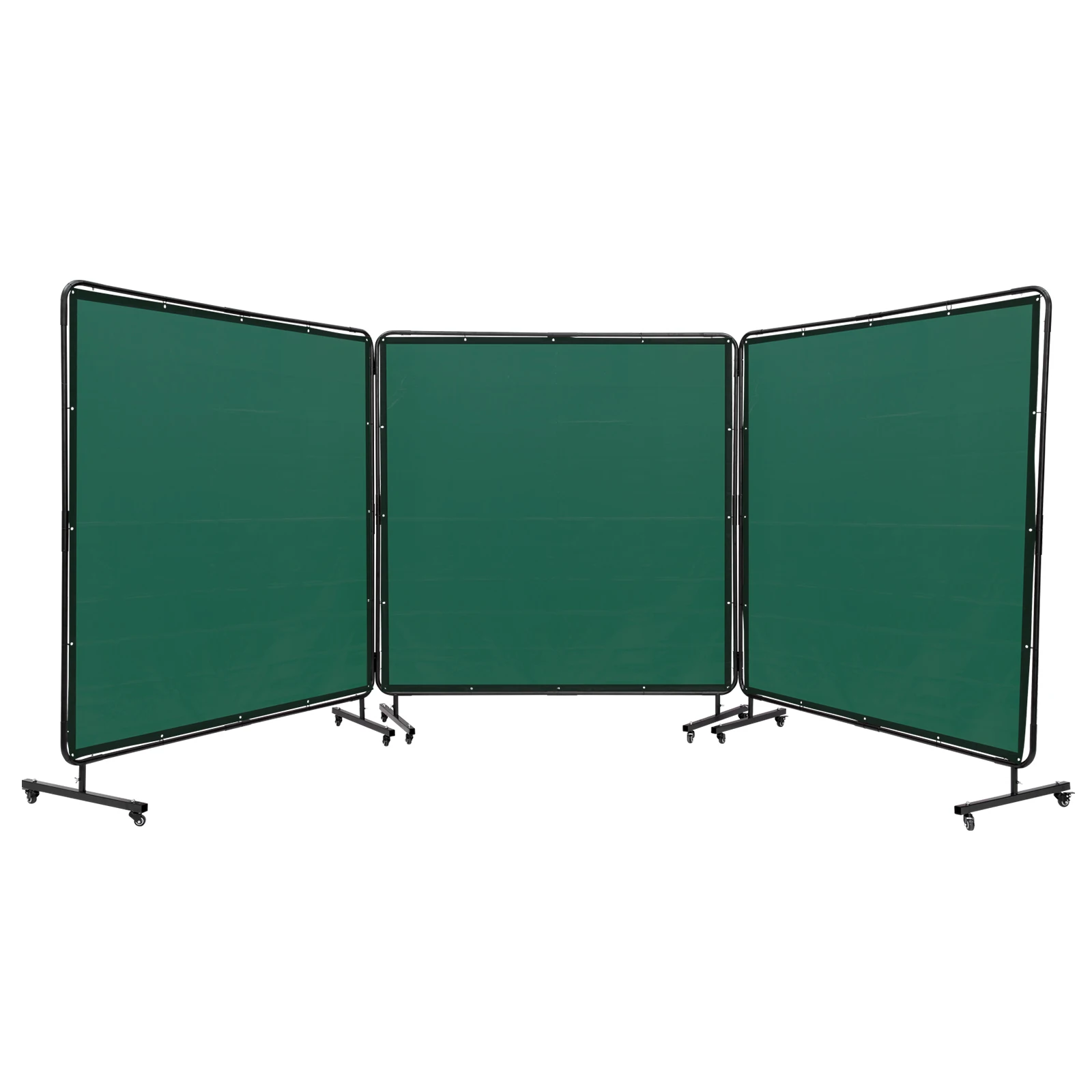 VEVOR Welding Screen with Frame Panel Welding Curtain Flame-Resistant Vinyl Welding Protection Screen Professional for Workshop