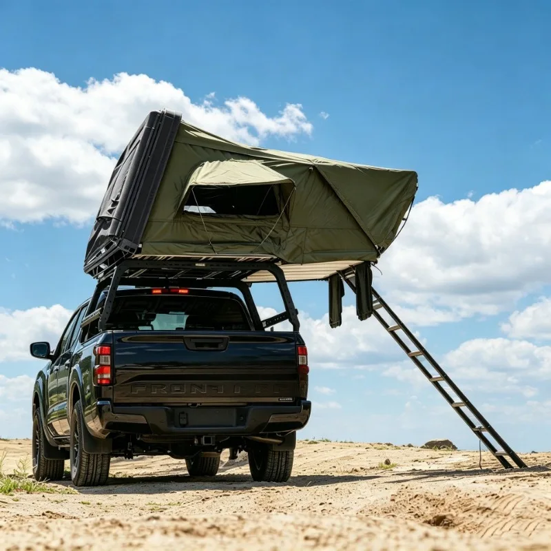 ABS hard shell rollover tent waterproof SUV truck portable foldable roof tent