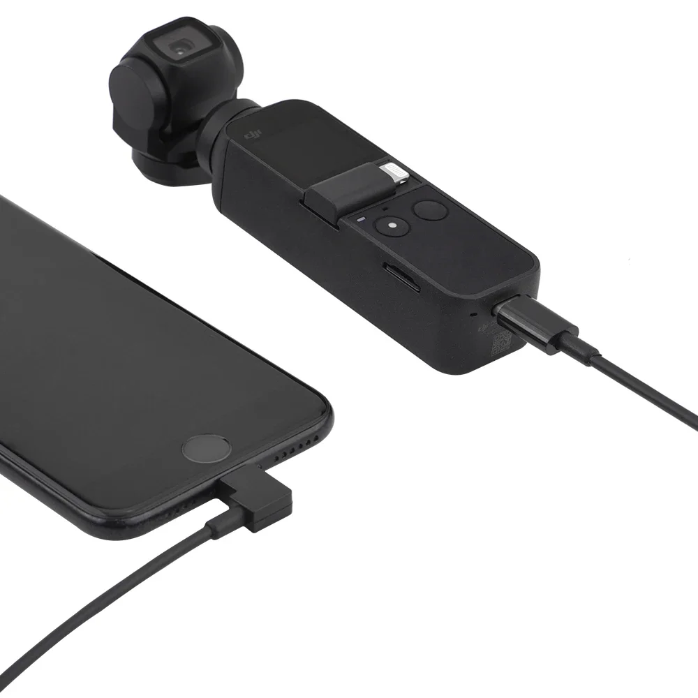 BRDRC 30/100cm Extension Cable Type-c To Type-c Android IOS Micro-USB for DJI Osmo Pocket 2 Gimbal Accessories Data Line