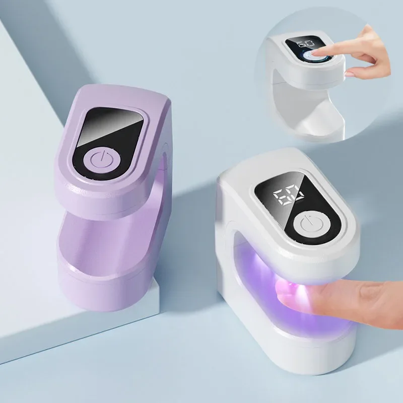 المحمولة كاندي مسمار مجفف مصباح صغير التجفيف السريع مانيكير العلاج بالضوء آلة قابلة للشحن مع شاشة الكريستال السائل أداة علاج الأظافر