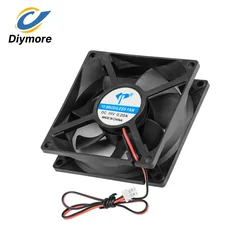5V 12V 24V PWM Cooling Fan Oil-Impregnated Bearing Micro Centrifugal Cooling Fan Silent 2-Wire for Electronics Heat Dissipation