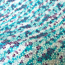 100% Cotton Fabric for Dress Bronzed Japanese Kimono Cherry Flower Print Cloth DIY Sewing for Hanfu Handbag Children Apparel Bow
