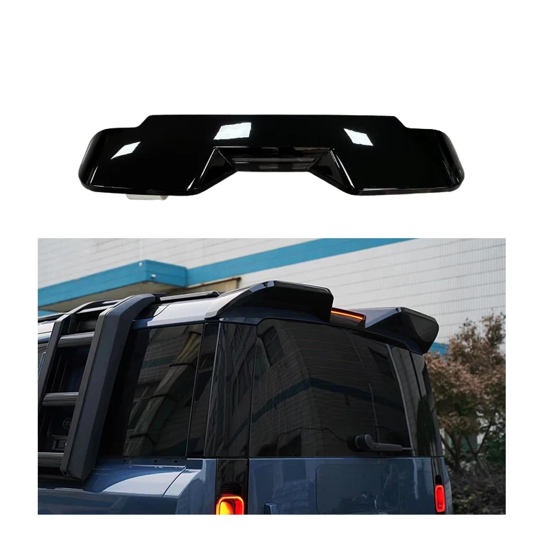 

For 2020 Land Rover Defender 90 110 Trunk Boot Wing Lip Tail Trim ABS Rear Spoiler