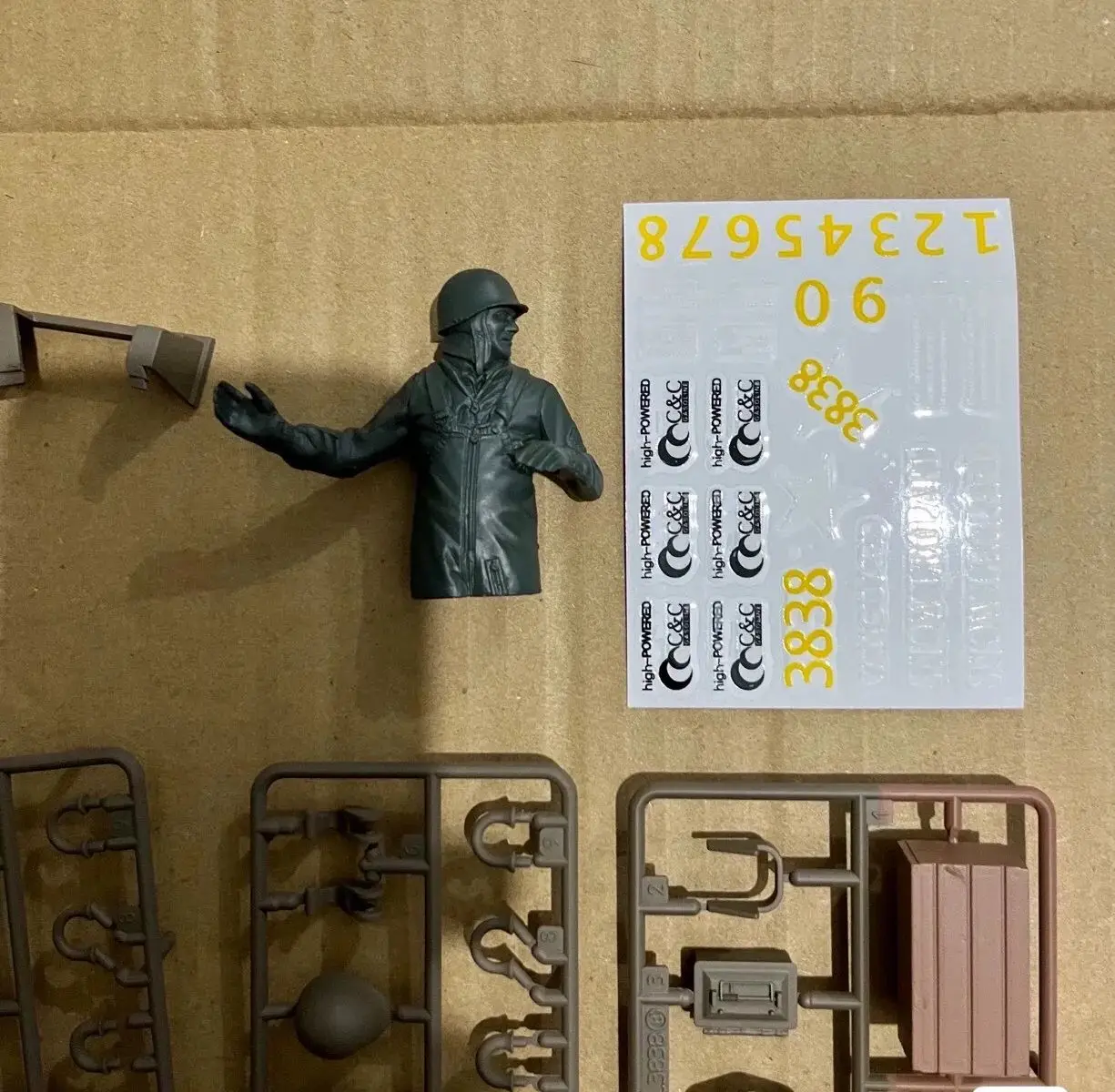 مجموعة أجزاء الديكور البلاستيكية لخزان Henglong 1/16 بمقياس الولايات المتحدة الأمريكية M26 Pershing RC 3838