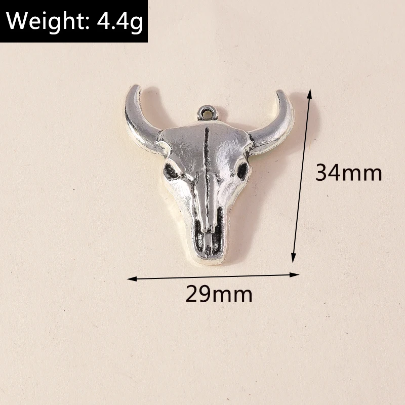 Leslie 10 Stück silberfarbene Metall-Tier-Anhänger, Legierung, Eule, Hund, Spinne, Elefant, Charms, DIY-Schmuckherstellung, Halsketten, Armband, Basteln – Detail 16
