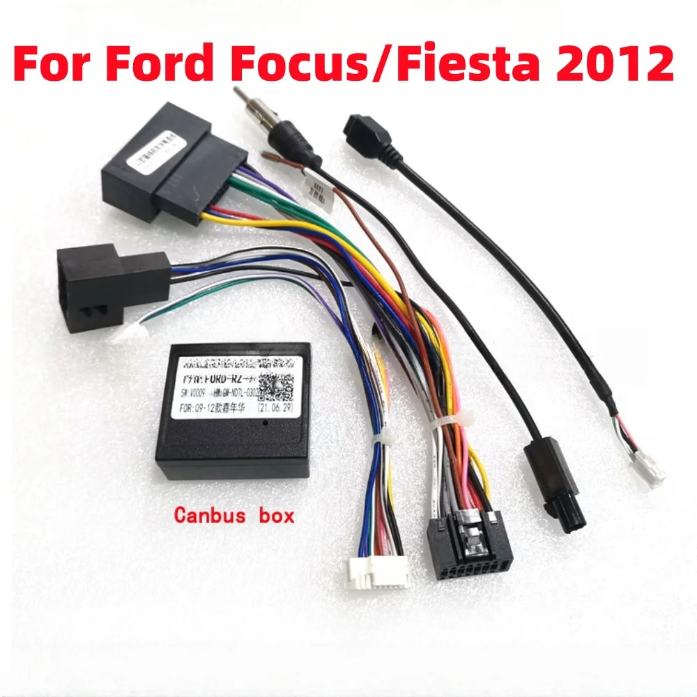 Podnieś Canbus Box RZ-FD11 dla Ford Fiesta/Foucs 2012 Android 16-pinowe radio samochodowe Multimedialny odtwarzacz wideo GPS Samochód