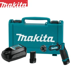 Makita-destornillador eléctrico inalámbrico, DF012, DF012DSE, 7,2 V, iones de litio, 90 grados, ángulo recto, plegable, con controlador de embrague de parada automática