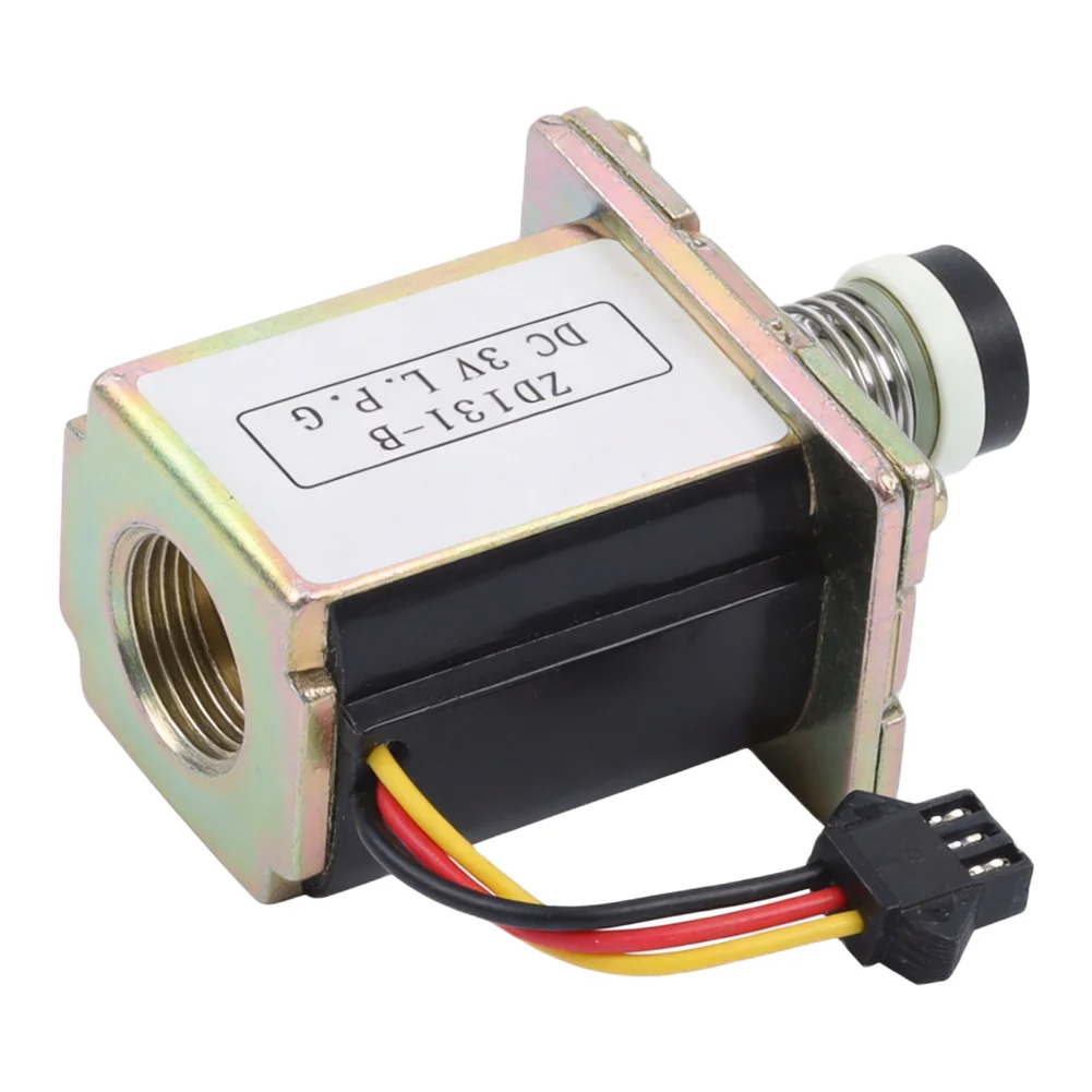 Electric Heater Control DC3V Solenoid Valve Long-lasting Metal Material Secure And Reliable Connection 14mm Diameter Rubber Head