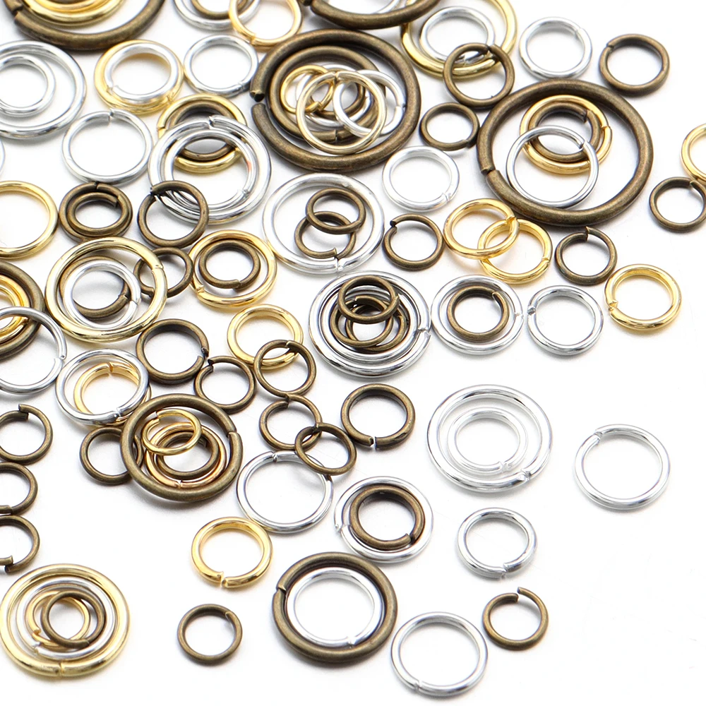 1100pcs/box 4/5/6/8/10/12mm Metal Open Jump Rings Split Rings Connectors For Jewelry Making DIY Bracelet Necklace Accessories image 5