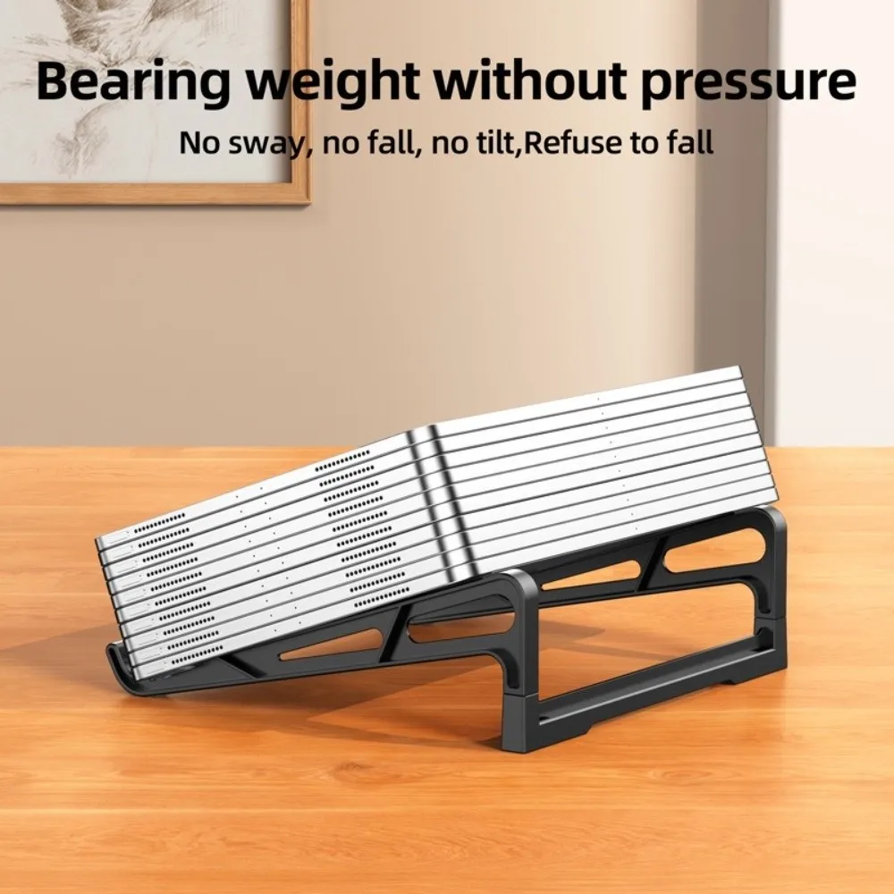 New Plastic Laptop Stand Ventilated Support Foldable Notebook Holder Hollow Ventilated Laptop Stand For Office Work
