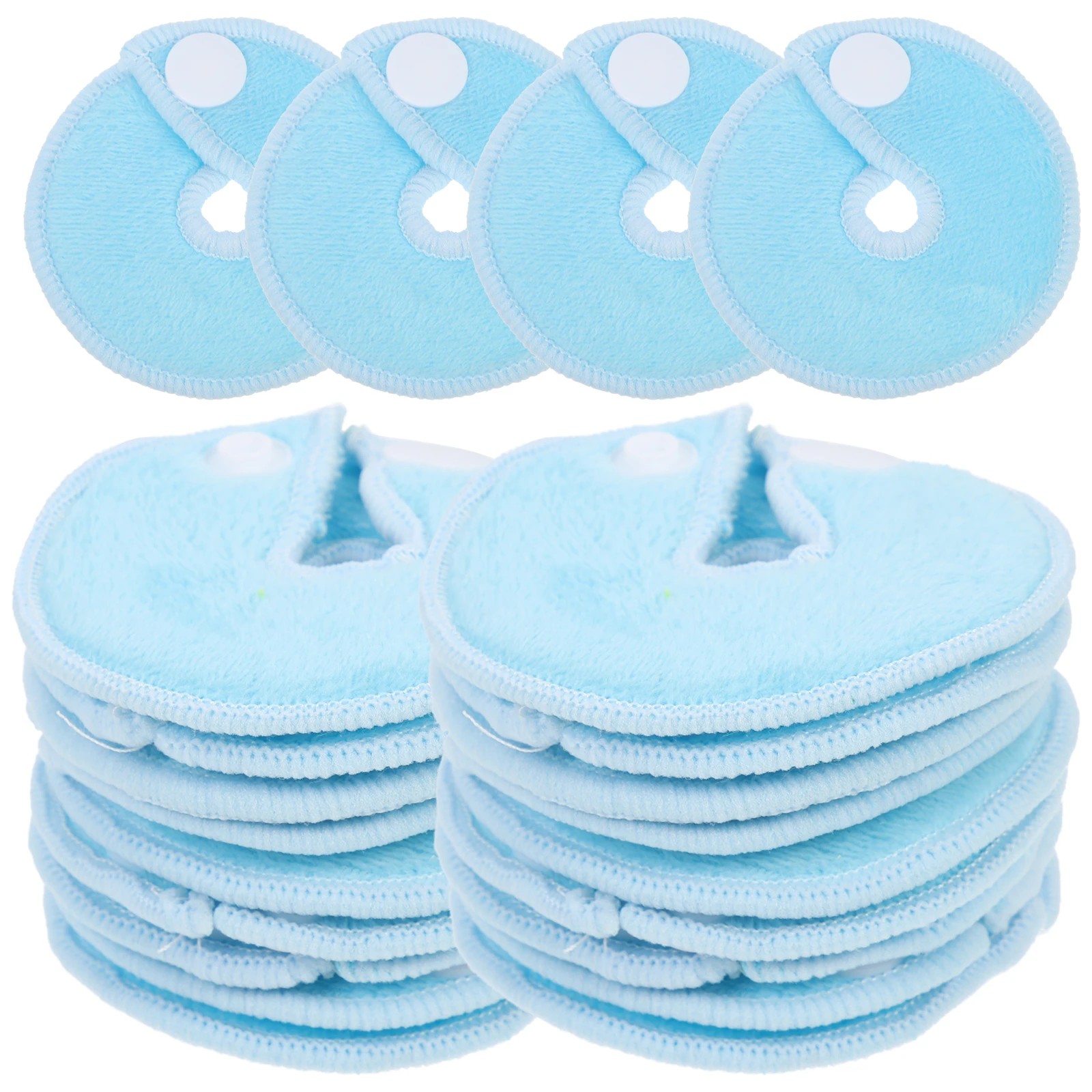 

28pcs G Tube Pads Comfortable Blue Three-layer Reusable Nursing Care Tube Wraps Professional Abdominal Supports