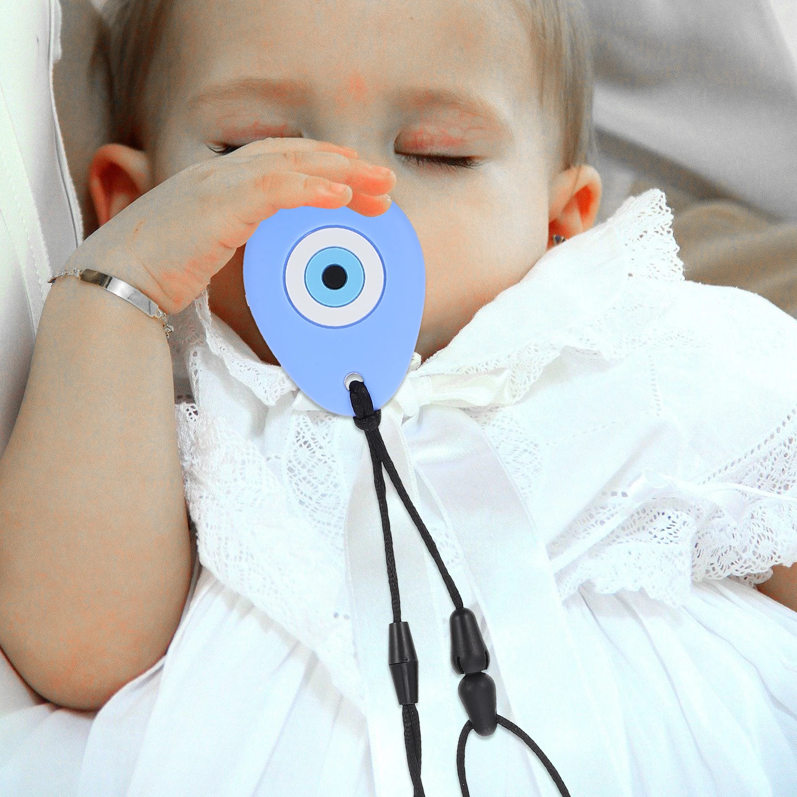 

Silicone Gum for Babies Cartoon Molar Rod Infant Teether Practical Chew Necklace Silica Gel Biting Chewing