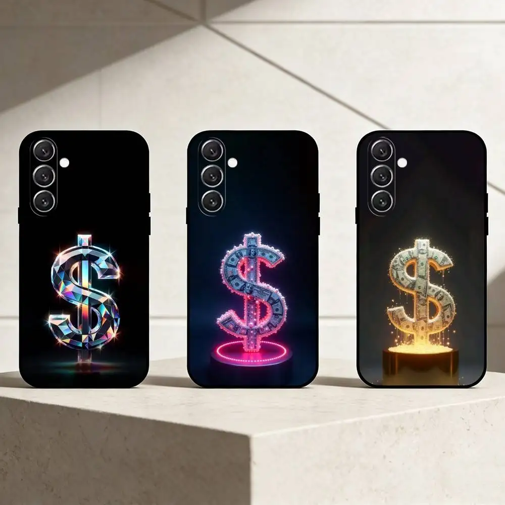 L-Luxury Streetwea Phone Case For Samsung Galaxy A91,80,73,72 ,71,53,52,32 ,31,22,21s,20,Soft Black Case