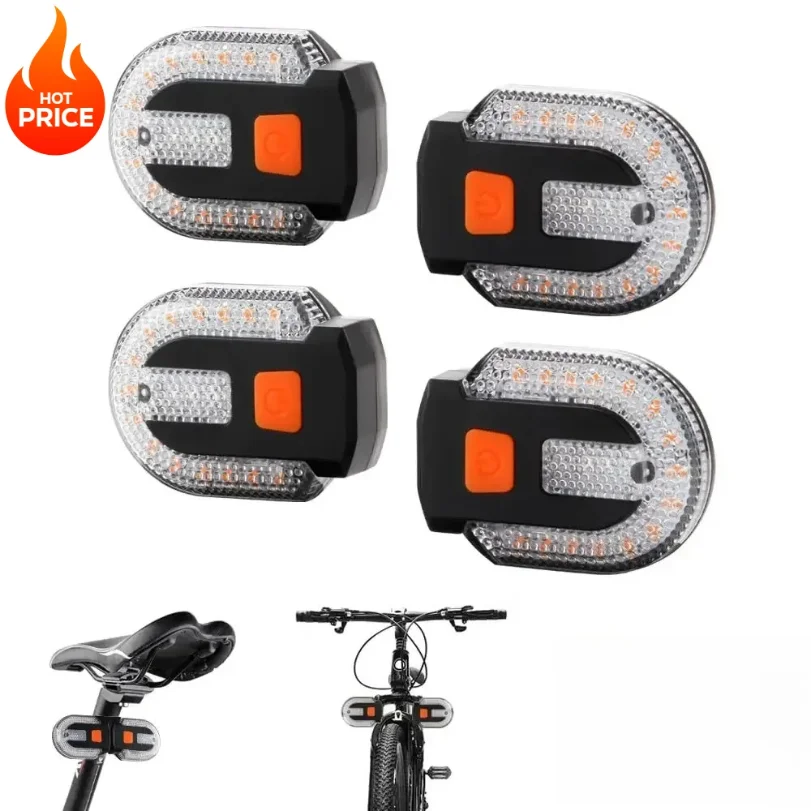

Bicycle Turn Signal Light Wireless Remote Control Taillight LED Warning Tail Lamp USB Rechargeable Rear Lights Bike Accessories
