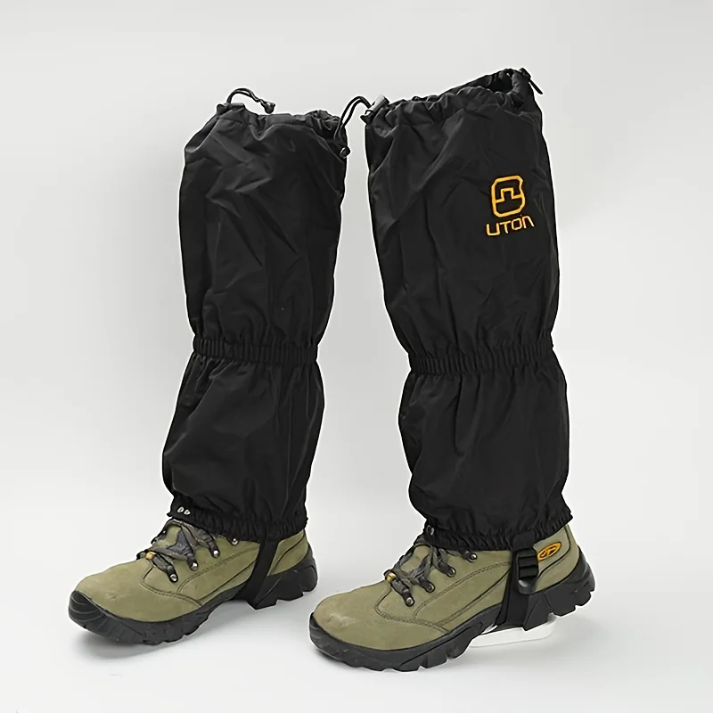 1 Pair Waterproof Leg Gaiters Hiking Trekking Gaiters Breathable Legging Skiing Shoes Cover Legs Protection Guard For Camping