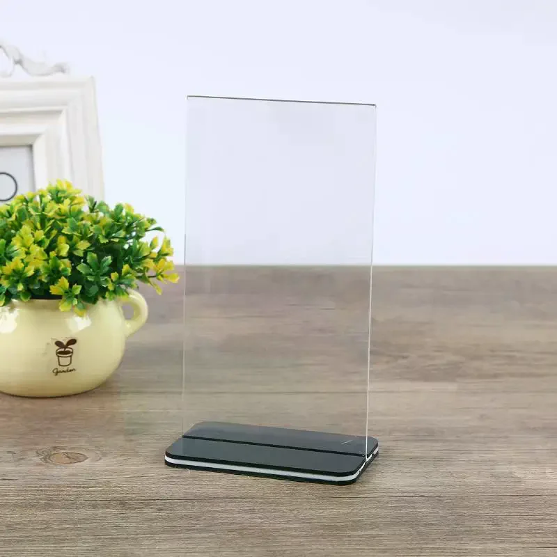 

Acrylic Panel Display Stand Vertical Double Sided Photo Display Frame Transparent A4 A5 A6
