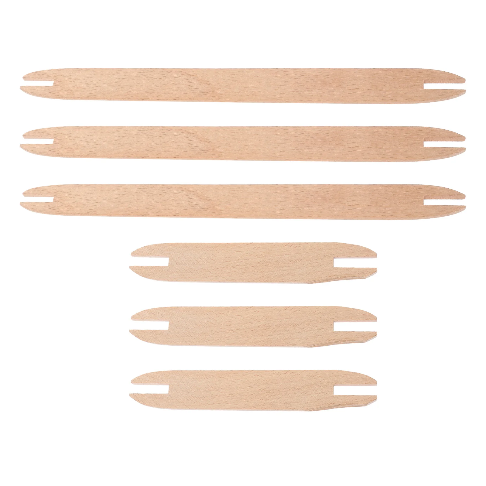

6Pcs Weaving Shuttle Wood Kit - Portable Stick Shuttles for Weaving Crafts Enhance Scarf Sweater Knitting Projects with