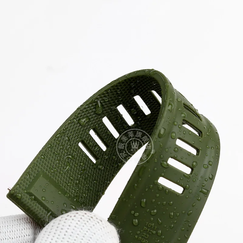 TPU Silicone rubber watchstrap 23mm soft waterproof plain colour watch band bracelet For CASIO PROTREK PRT-B50/B70 PRW-35/51/61Y