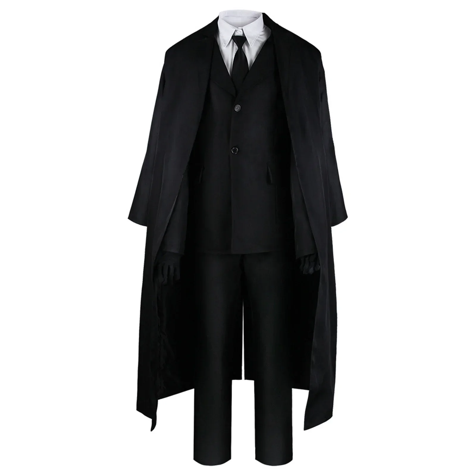 

Anime Dazai Osamu Cosplay Costume Uniform Man Wig Hat Glove Jacket Pants Cosplay Suit Halloween Party Daily Clothing