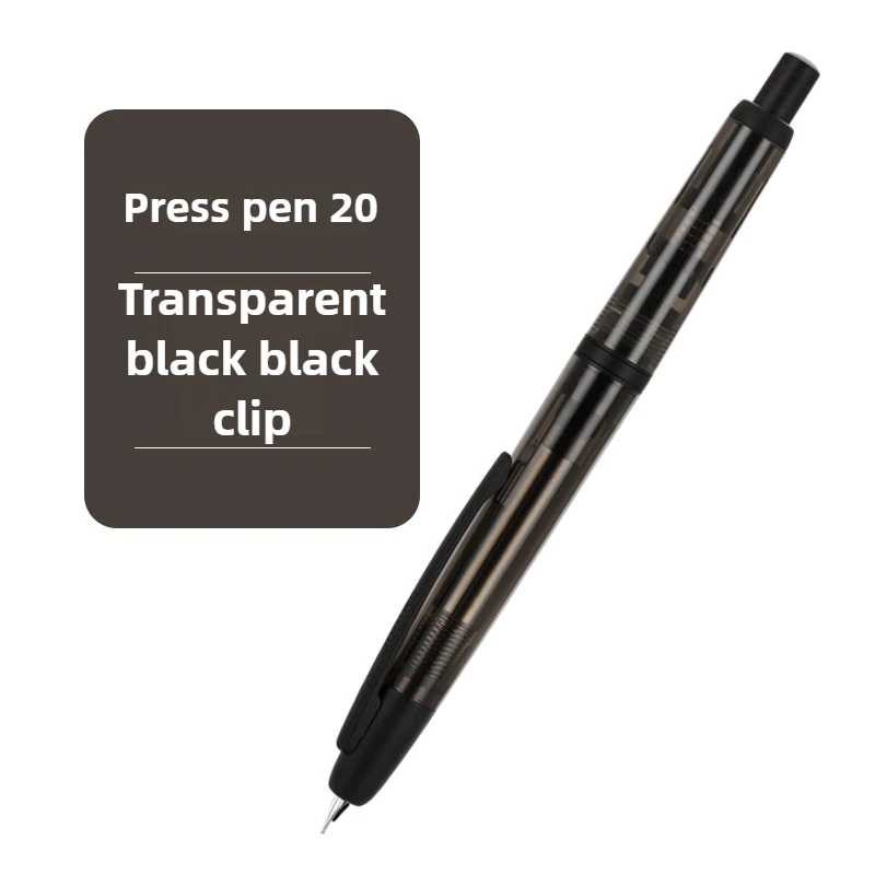 

JINHAO 20 Press Fountain Pen Retractable EF / F Nib Transparent Resin Converter Included Supplies Stationery PK A1 A2
