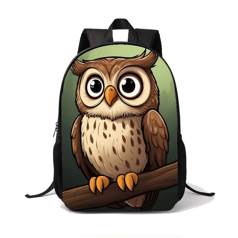 Primary and secondary school students backpack owl casual simple portable backpack for children grades 1-3 cartoon new style