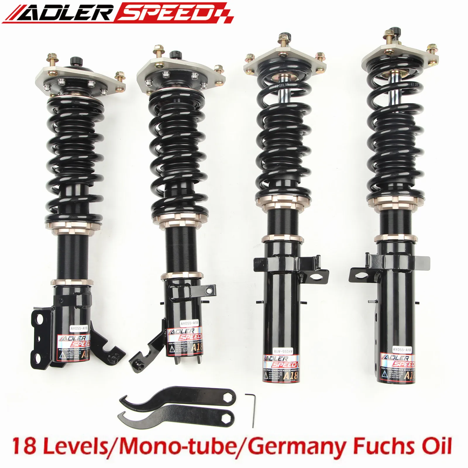 

ADLERSPEED For Toyota Corolla (E110) 1998-02 Coilovers Kit 18 Way Adj. Damper Shock Absorber