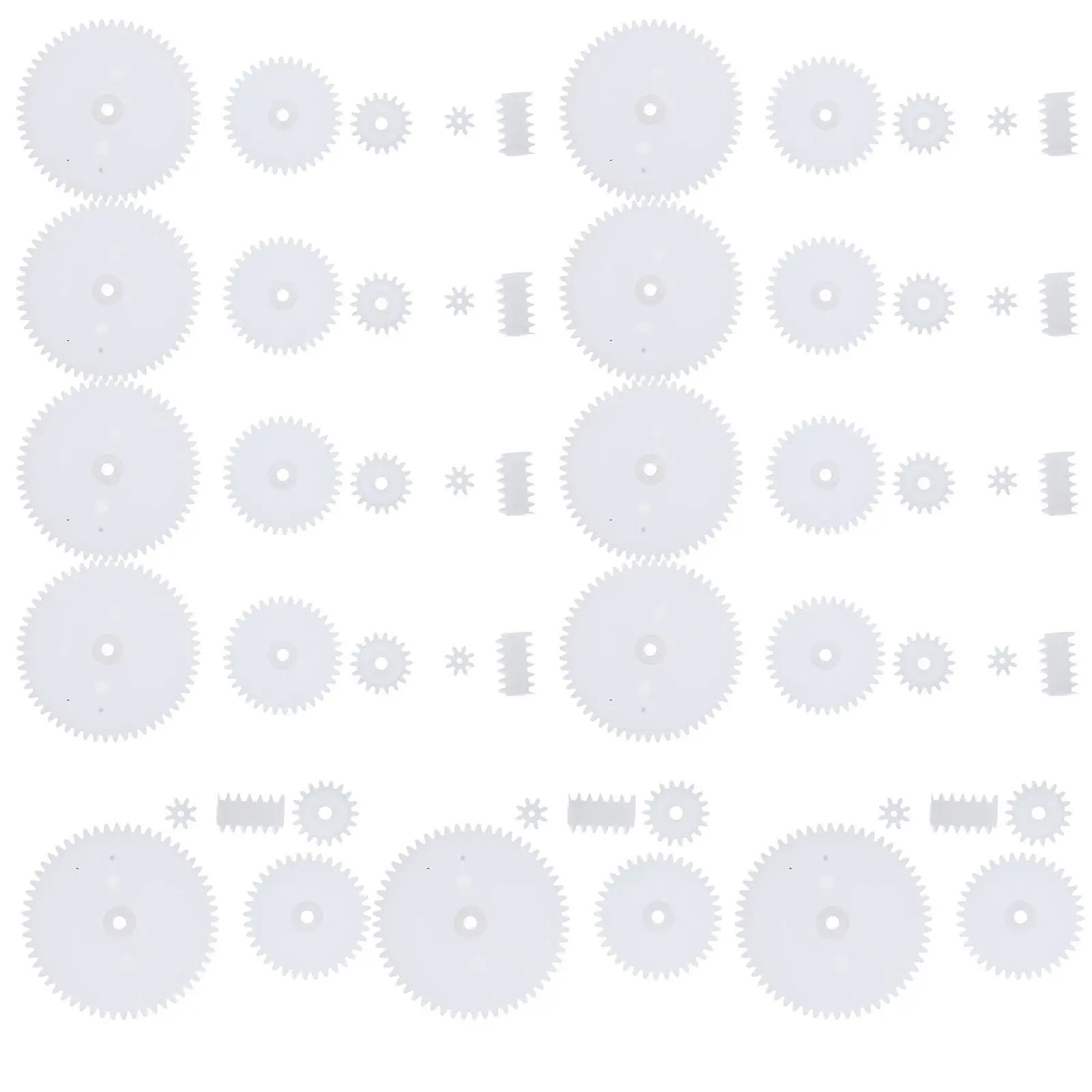 Zestaw plastikowych zębatek, wielofunkcyjne zębatki do samodzielnego montażu dla dzieci, do projektów naukowych, rękodzieła, części zamienne do robotów.