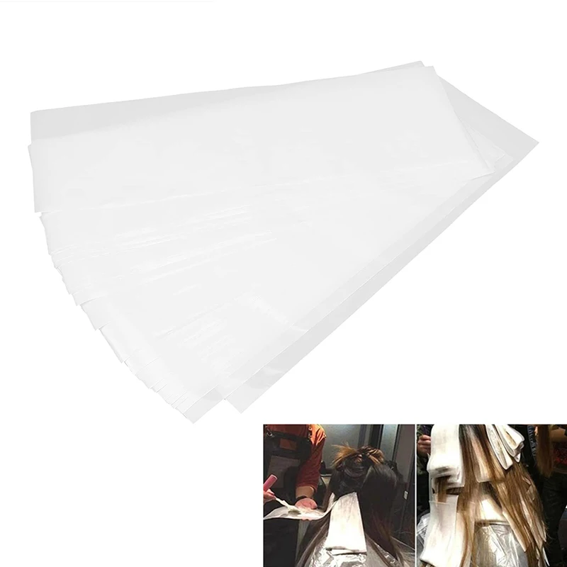 50PCS/Pack Hair Dye Paper Reusable Highlight Dyeing Coloring Separating Sheet Foil Paper For Wicks Hairdresser Salon Barber Tool