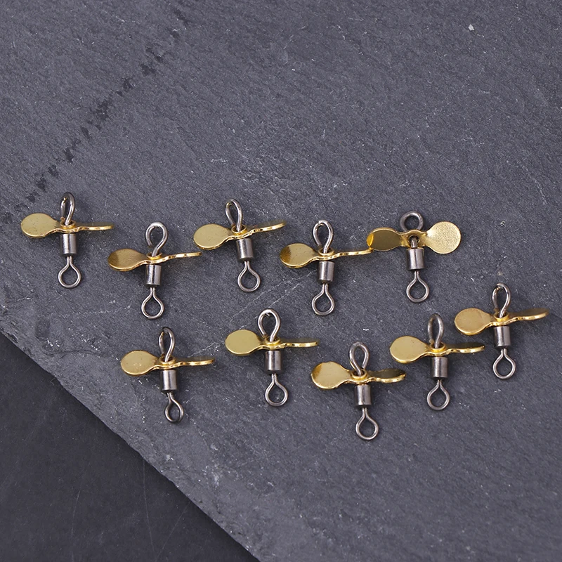 10Pcs Plug Casting Spinnerbait Prop Blade Fishing Propeller Blade DIY Fishing Lure Hook Bait Fishing Accessories