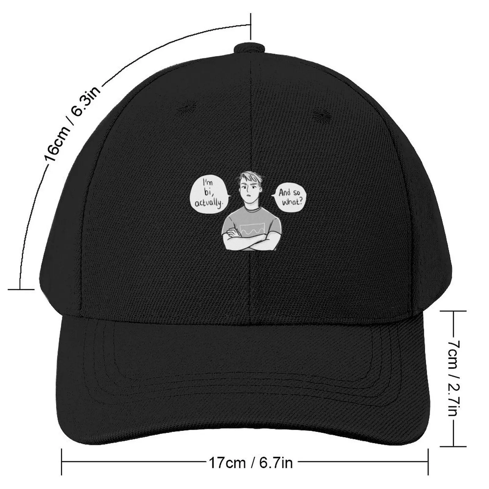 Nick Nelson- I’m bi actually Baseball Cap Hat Man Luxury tea Hat New In Hat Mens Hats Women's