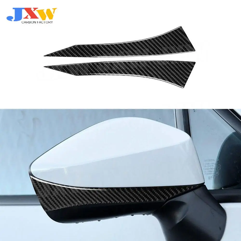 

Carbon Fiber Car Rearview Mirror Cap Trim Strips Cover Anti Collision Decal Stickers For Toyota GT86 FT86 Subaru BRZ 2013-2020