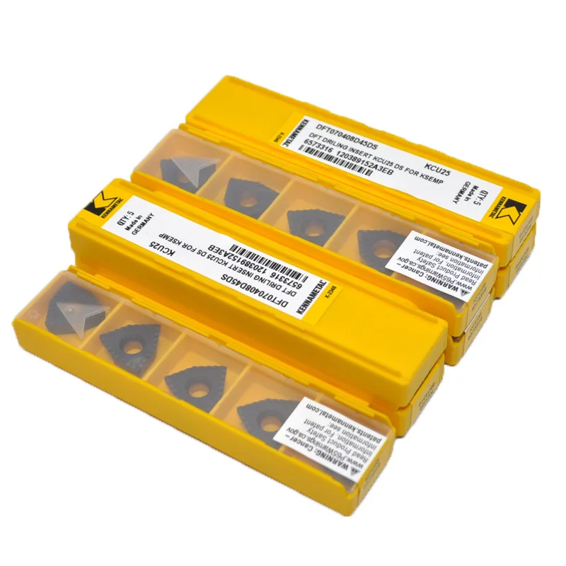 Kennametal-inserto de carburo de perforación Modular para KSEM PLUS, lote de 5 piezas™Cabezales A1 DFT070408D45DS KU25, Material 6573314