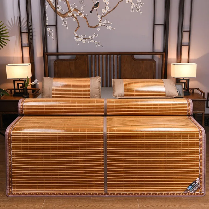 Foldable Bamboo Cooling Mat for Summer Use Dorm 2 Foldable Bamboo Cooling Mat for Summer Use Dorm
