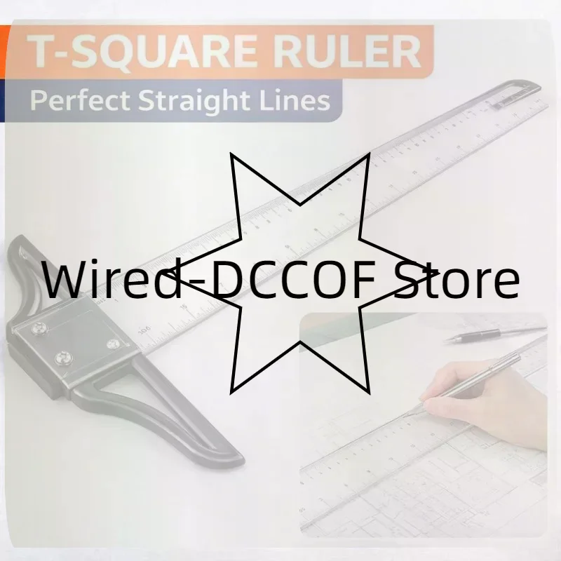 T Square Ruler 45/60/70/80cm Plastic Drafting Ruler Removable T Head Drawing Drafting Tool Design Art Supplies