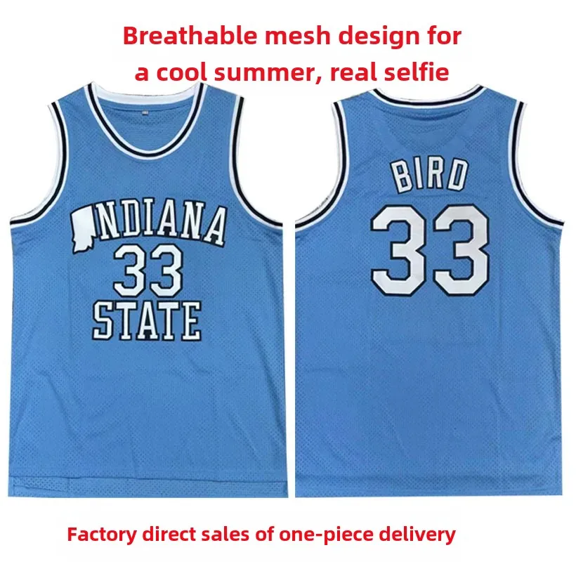 Men's Vintage Basketball Jersey Breathable Mesh Ncaa Bernard 33 College Version Basketball Uniform On Sale