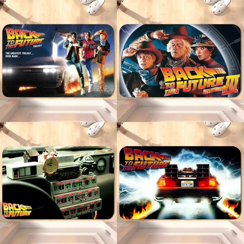 Back to the Future 3 Tv D Floor Mat Bedroom Kitchen Door Bath House Super Absorbent Foot Non-slip