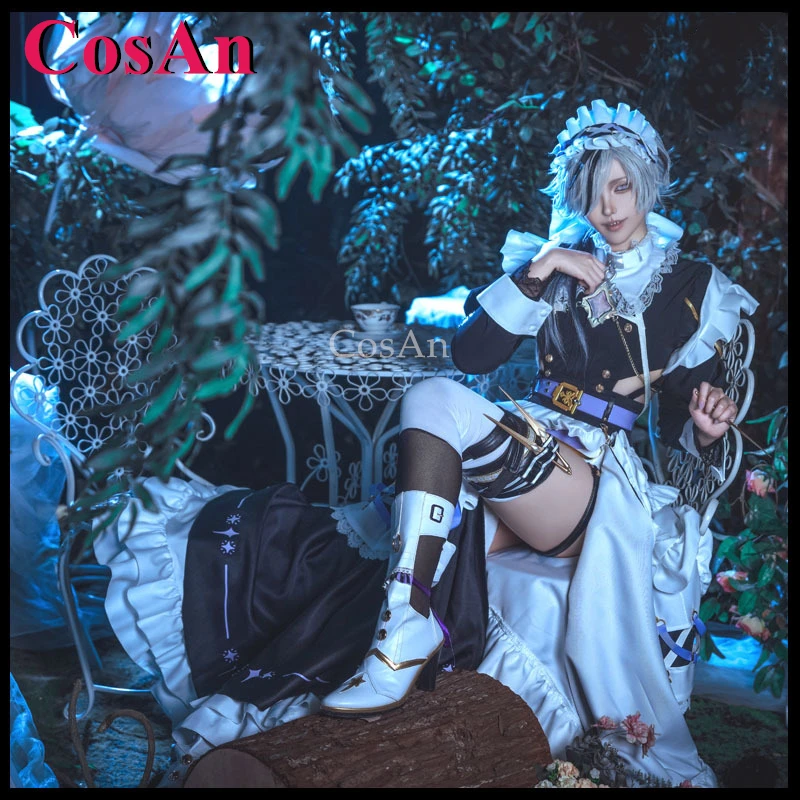 

CosAn Anime Game Nu: Carnival Blade Cosplay CostumesSweet Lovely Fighting Maid Uniforms Halloween Party Role Play Clothing