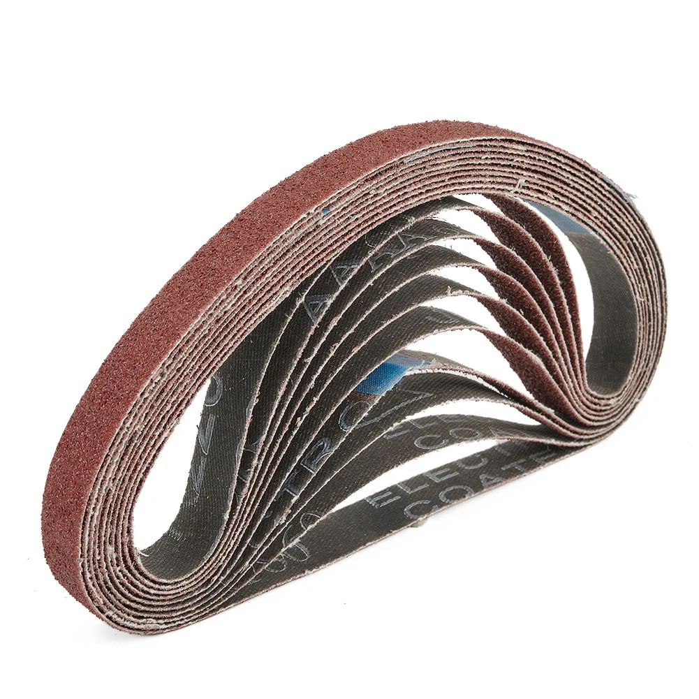 

60pcs Sanding Belts 13x457mm 40/60/80/120/180/240Grit Per 10pcs For Black And Decker Sandpaper Bands Power Tools Accessories