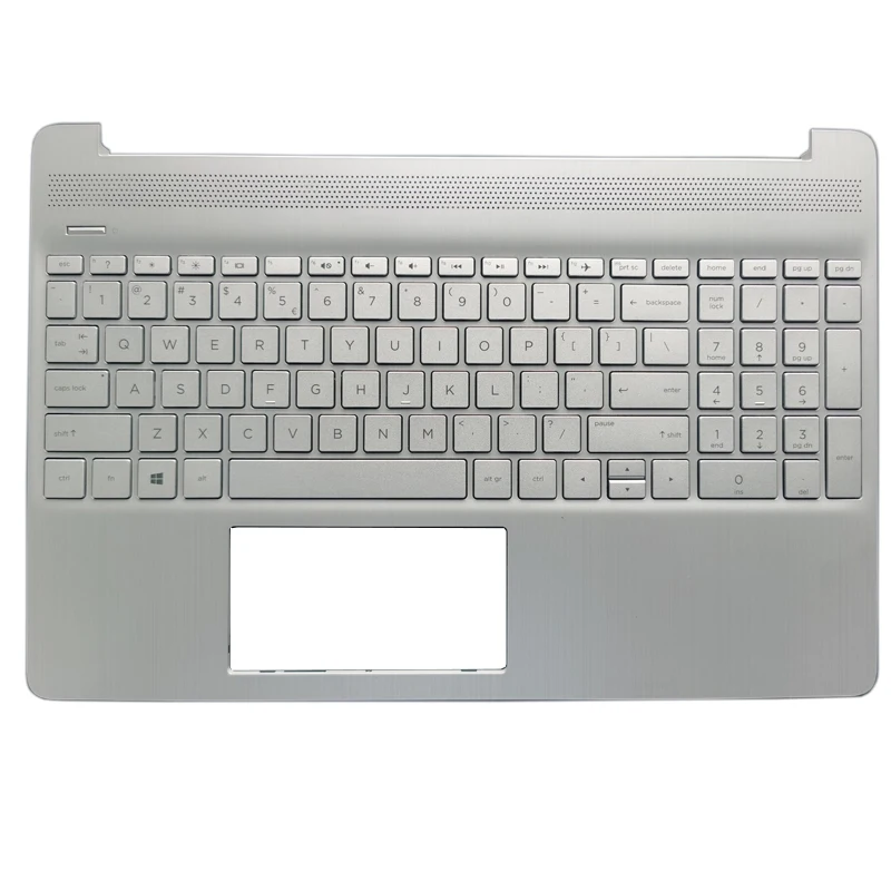 NEW US keyboard for HP 15-DY 15T-DY 15-EF 15S-EQ TPN-Q222 US Laptop Palmrest Upper Case Silver Computer Case L60341-001