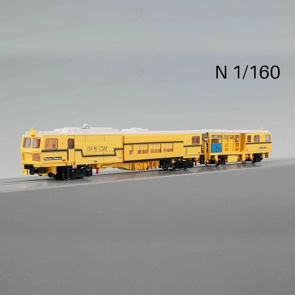 N-نوع 1/160 نموذج قطار السكك الحديدية لودر أطفال بالريموت كنترول متعددة الوظائف آلة الدك الأصفر 4787 قطار مجموعة الصبي لعبة هدية #1