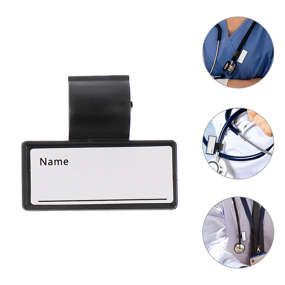 4pcs Doctor Name Tags Doctor Name Id Tags Clip With Writable Surface For Doctor Veterinarians Paramedics Med Students Nurses