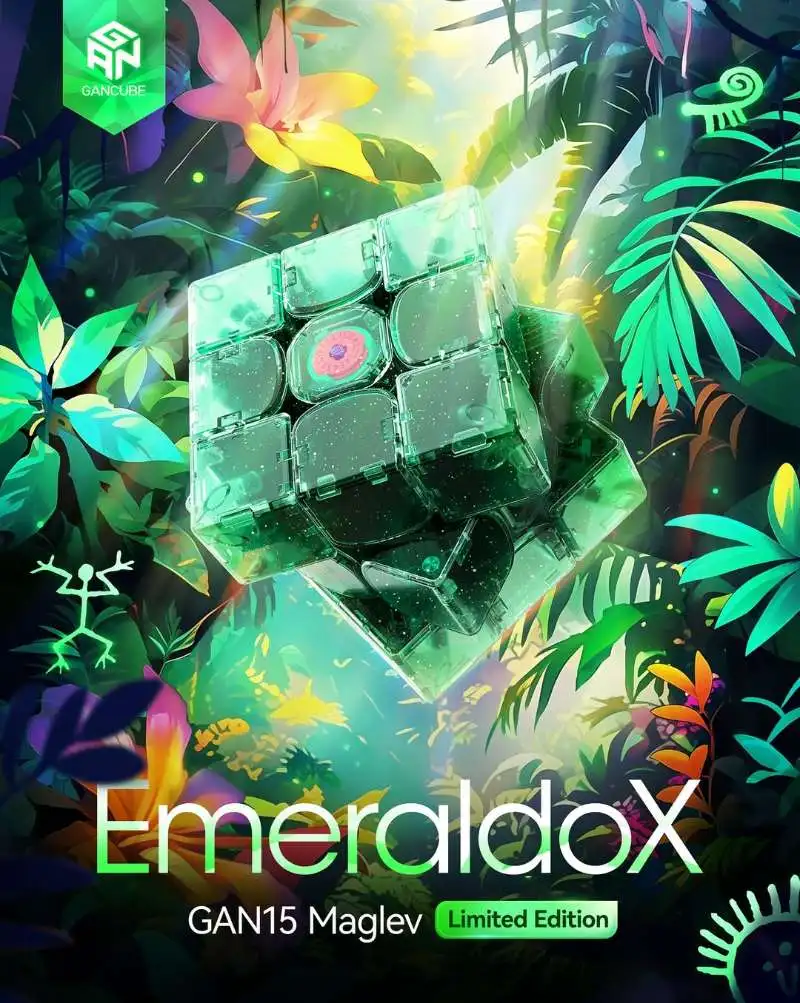GAN15 Maglev Emeraldox Cube 2025 Summer Limited Edition Magnetic Magic 3x3 Speed Cube Professional Toys